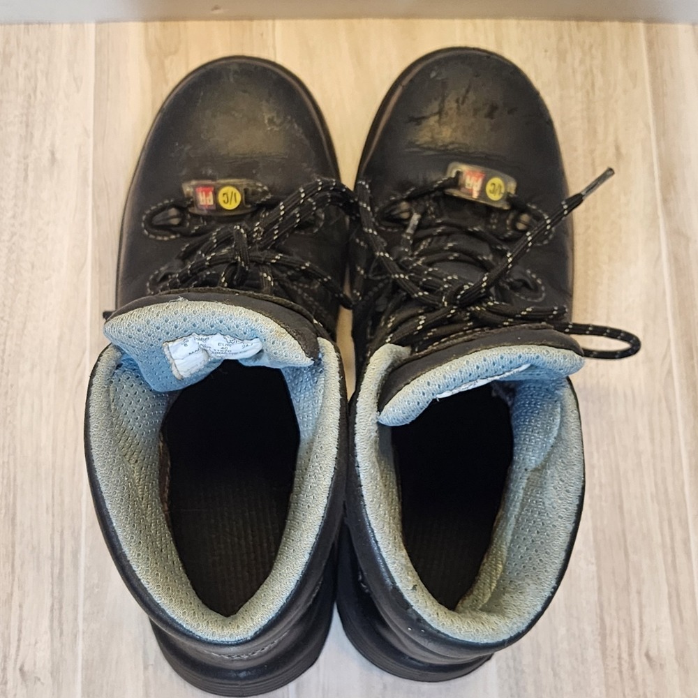 Framer Composite Toe Work Boots Avenger Black Women size 8 moderate condition - Picture 13 of 16